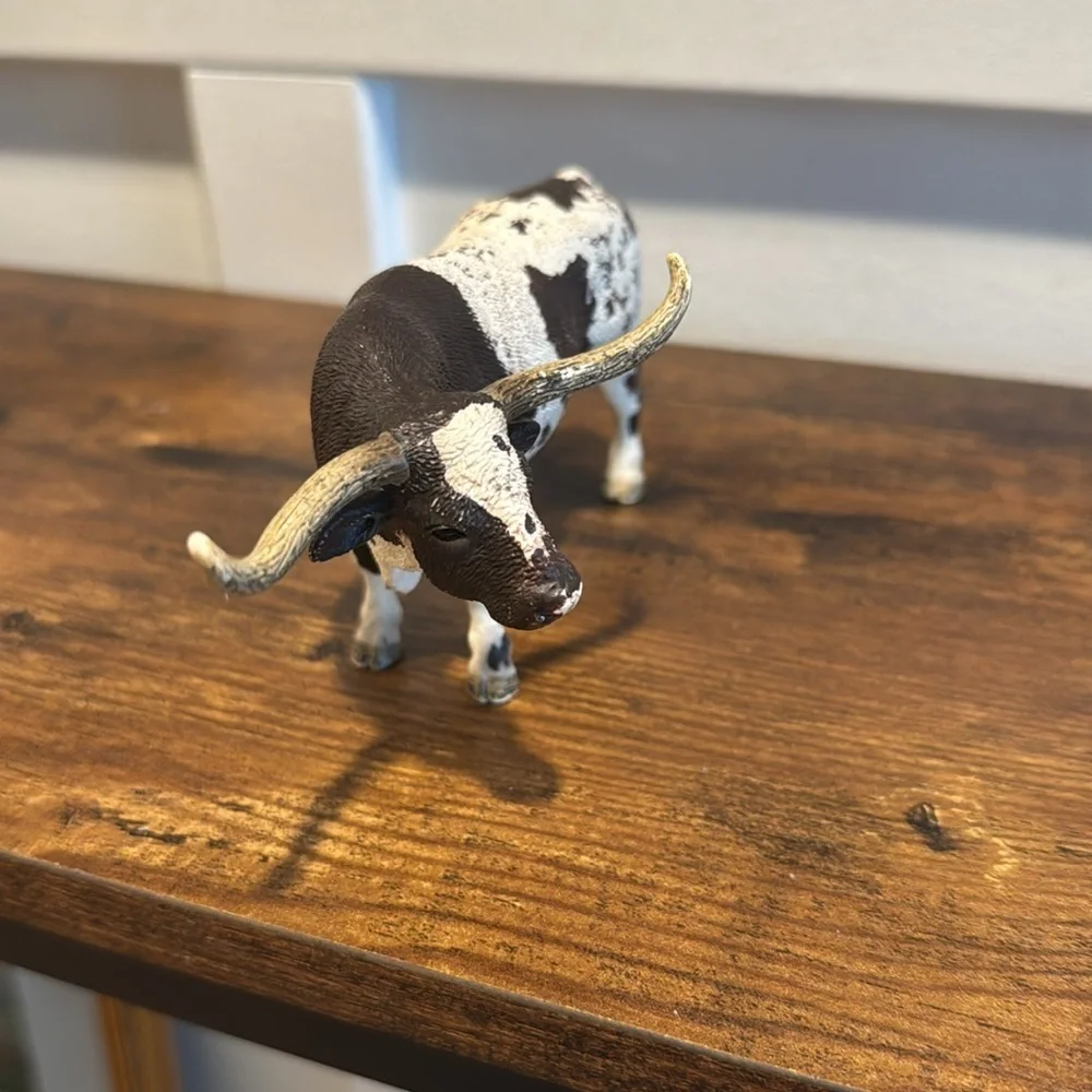 Schleich One Texas Longhorn Bull Steer #D73527 Retired Ranch Animal 2012.